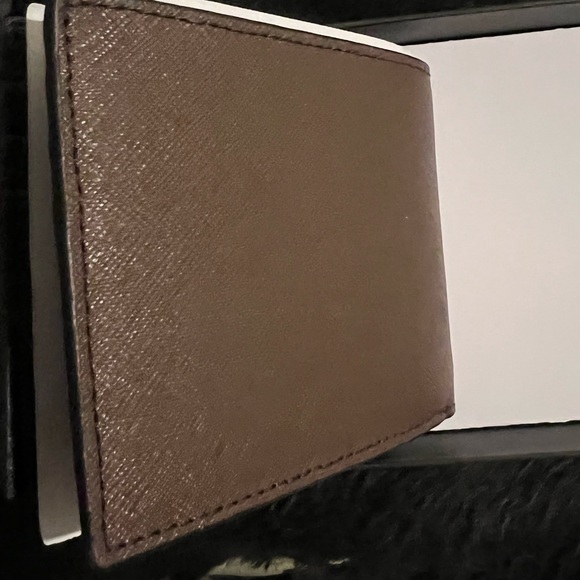 NWT Michael Kors Andy Leather men’s Wallet Slim BIFOLD new in box - Picture 3 of 9
